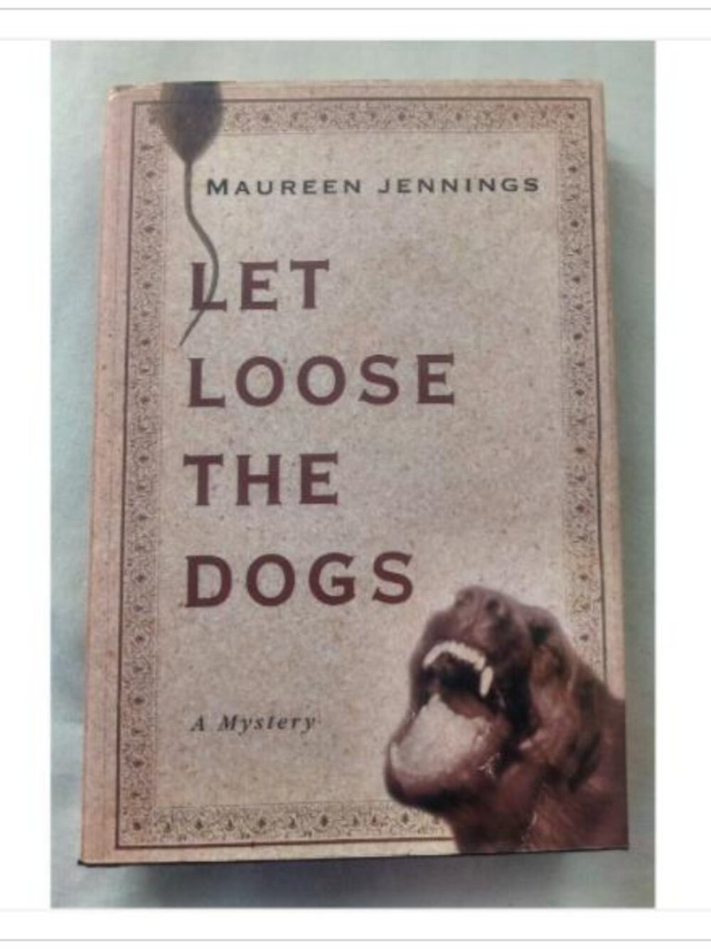 Let Loose the Dogs Maureen Jennings First Edition Hardcover Book Vintage Novel